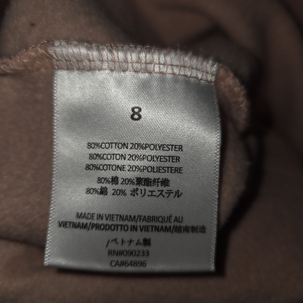 Fear of God Essentials Kids Pullover Hoodie 'Matte Blush' Size 8/M - Picture 7 of 9